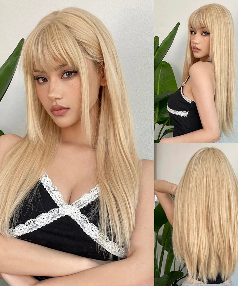 EASIHAIR Long Blonde Synthetic Wigs