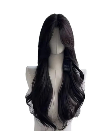 women's long hair black simulated hair new fashionable