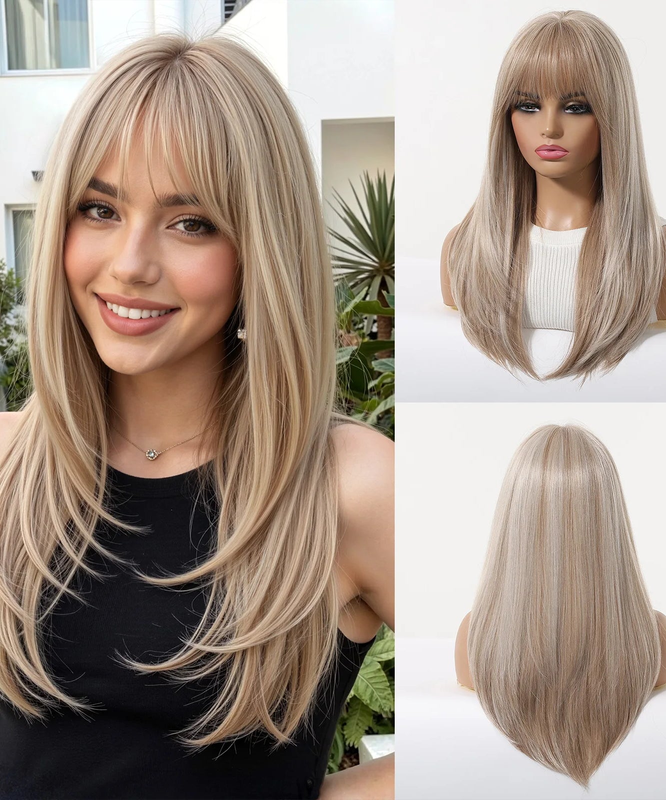 EASIHAIR Long Blonde Synthetic Wigs