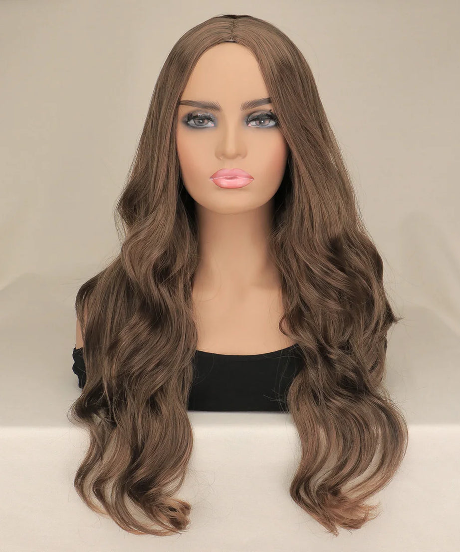 Long Black Wavy Hair Wigs