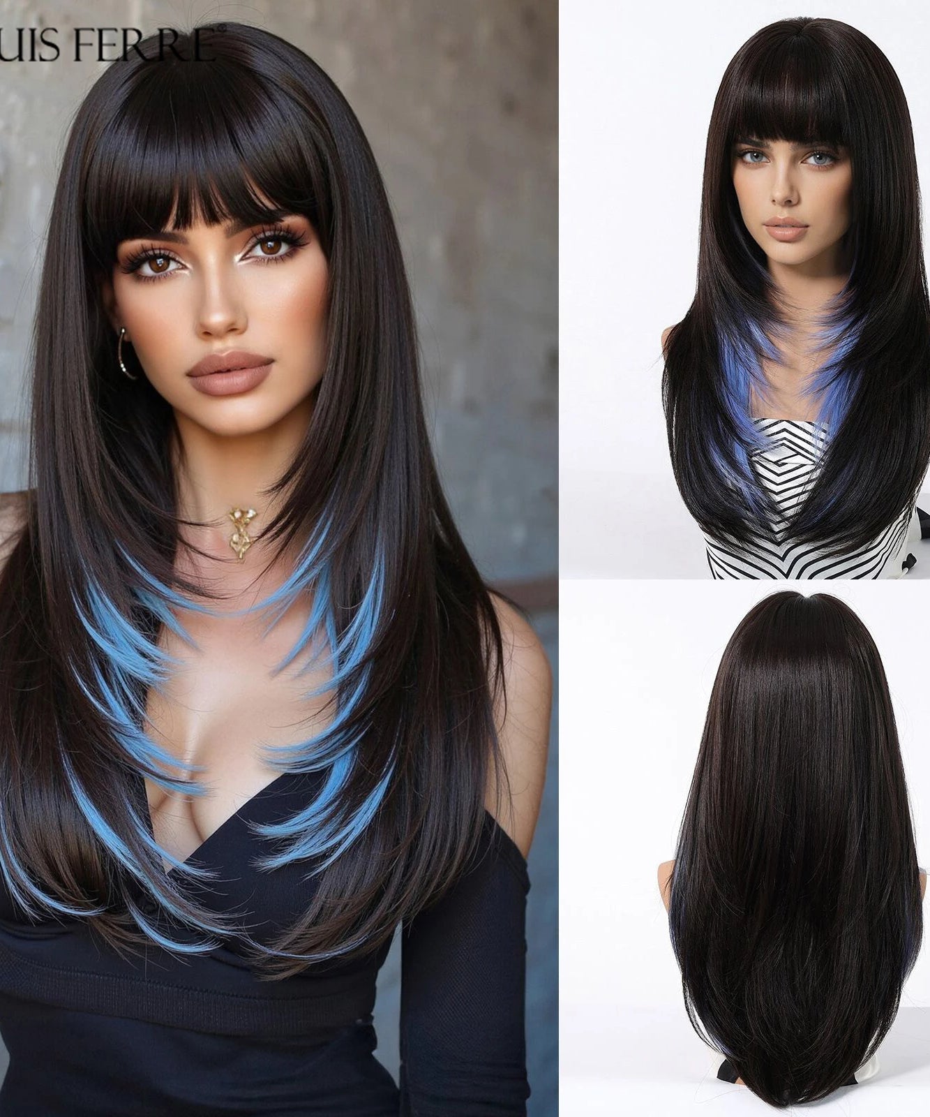 Natural Layered Hair Wigs For Women Daily Party