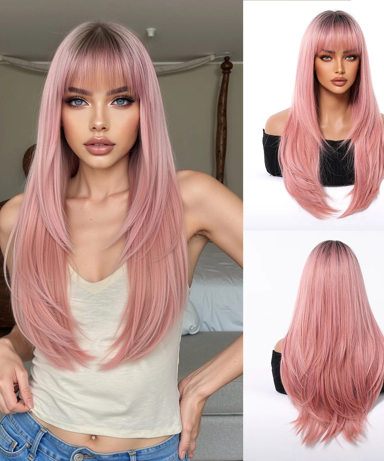 EASIHAIR Long Blonde Synthetic Wigs