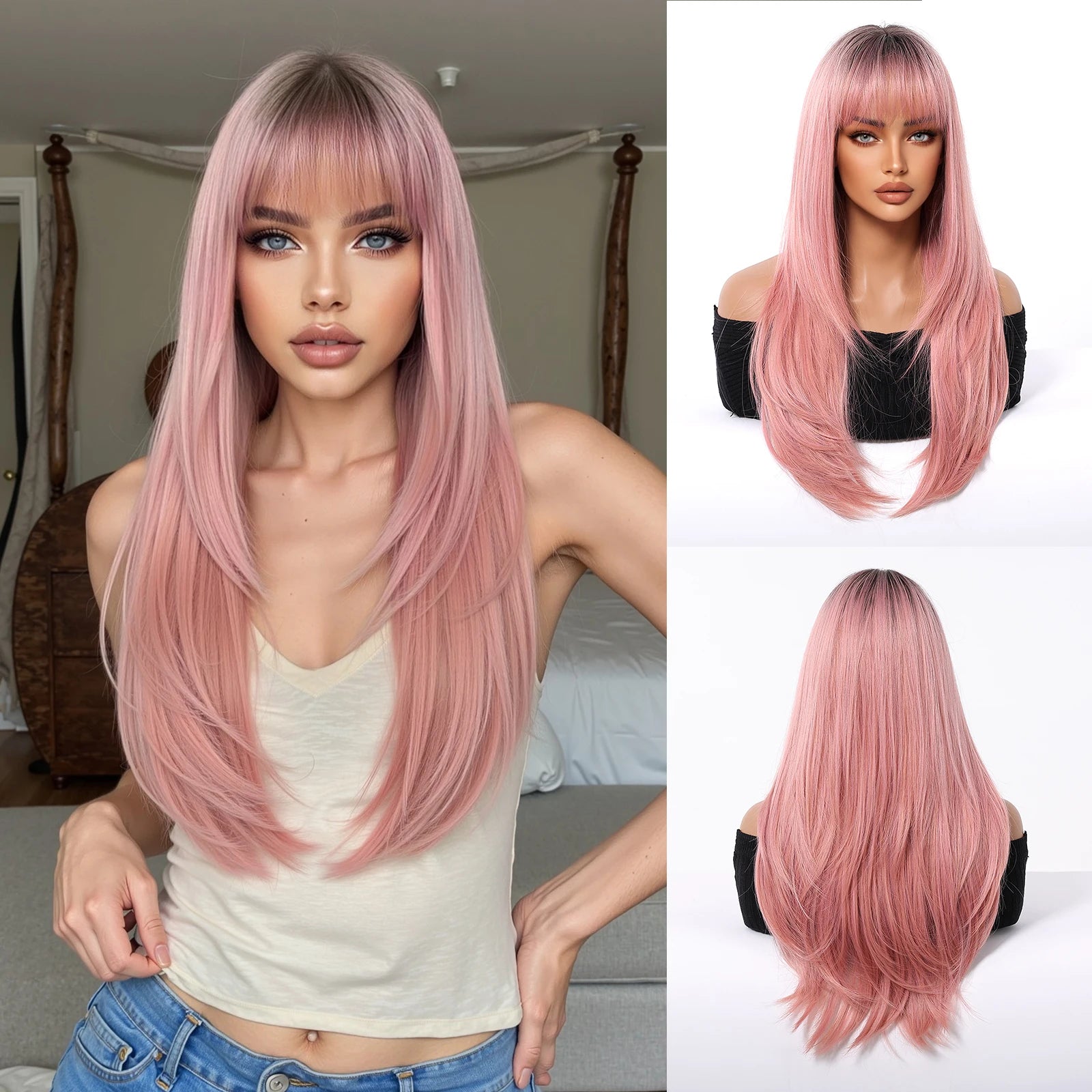 EASIHAIR Long Blonde Synthetic Wigs
