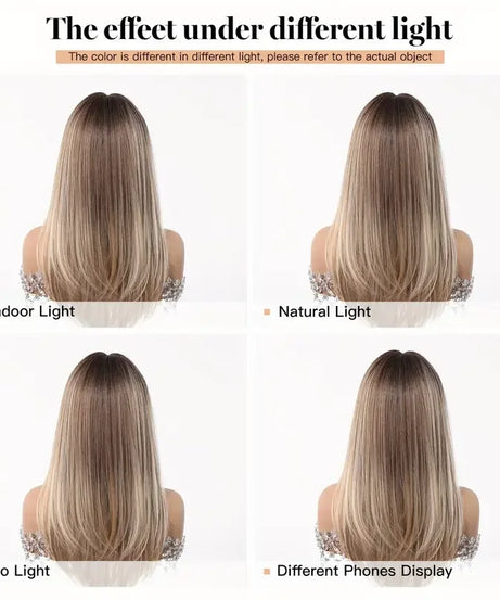 Natural Layered Hair Wigs For Women Daily Party