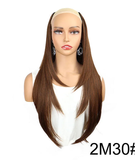 WIGSIN Synthetic 55cm V-shaped Layered 4 Clips