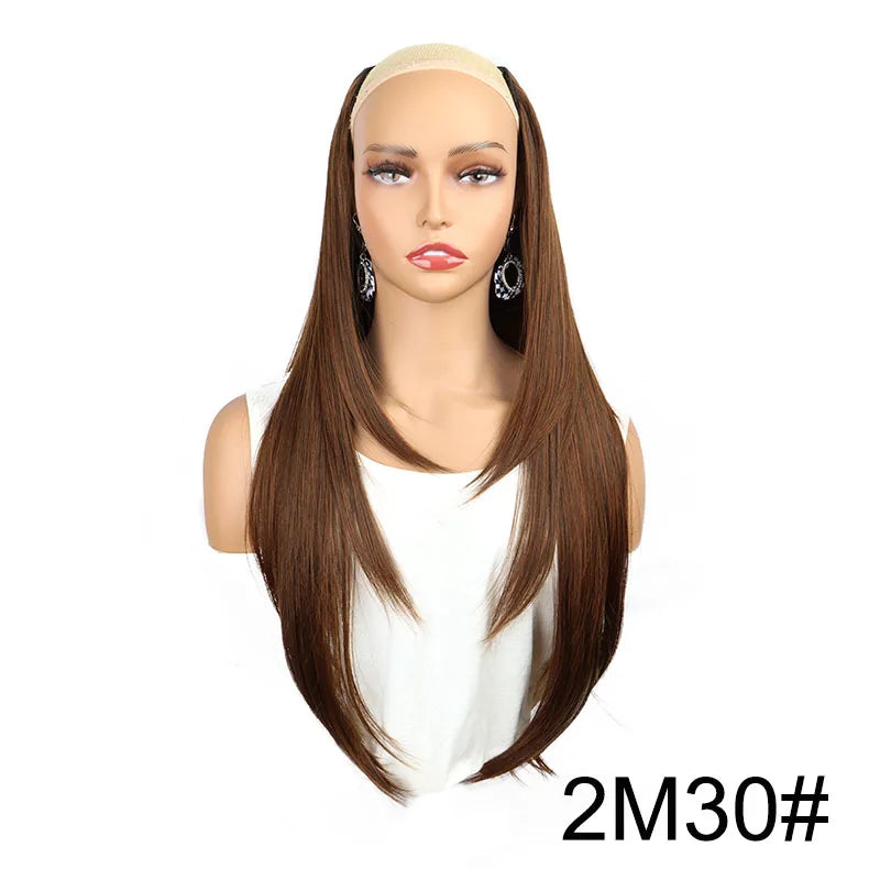 WIGSIN Synthetic 55cm V-shaped Layered 4 Clips