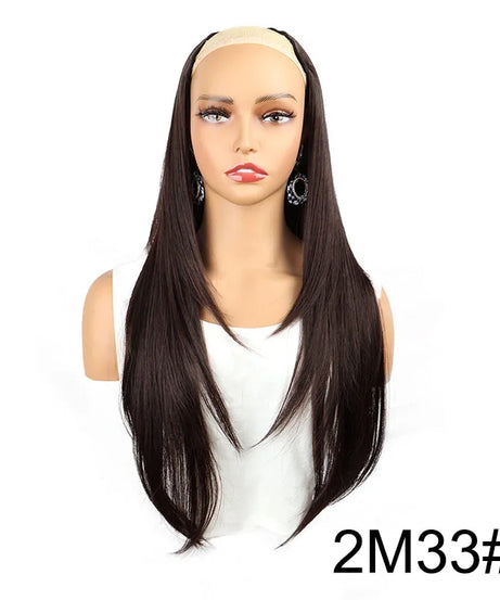 WIGSIN Synthetic 55cm V-shaped Layered 4 Clips