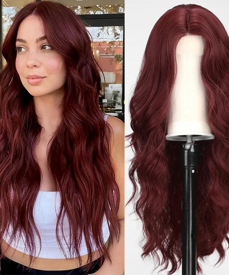 Best-selling new fashion midsection wig women's