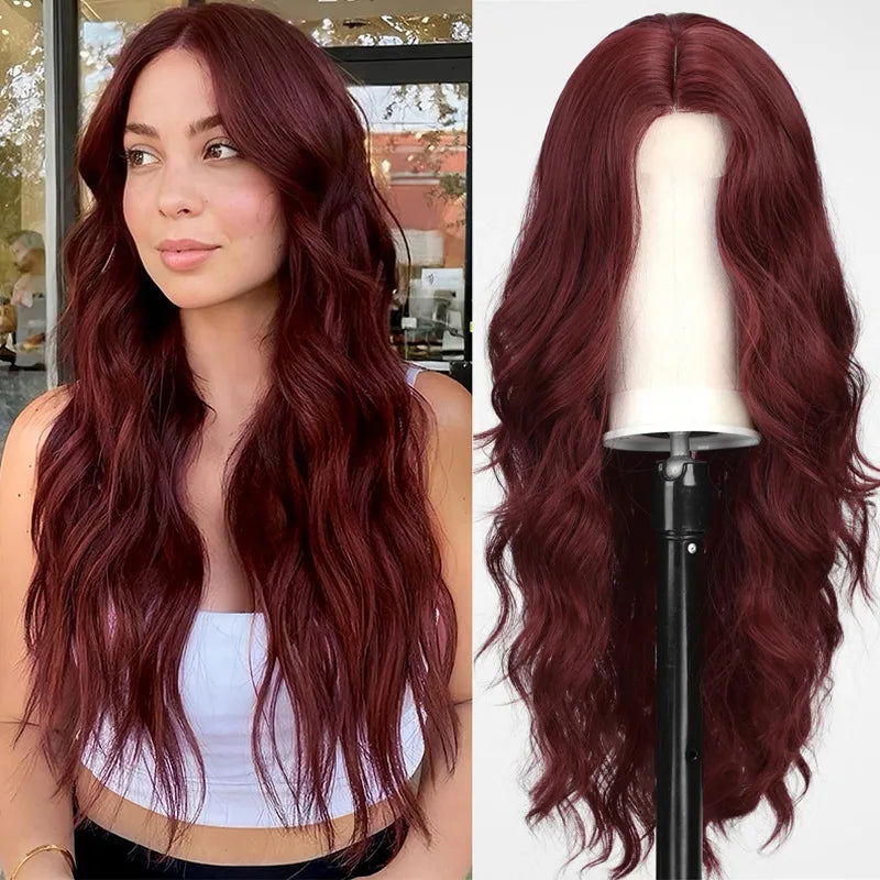 Best-selling new fashion midsection wig women's