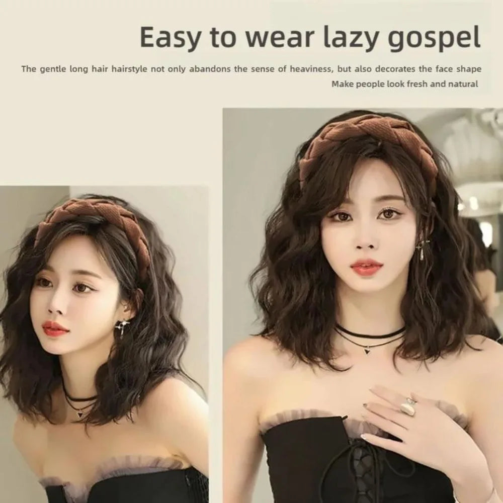 Cute Long Wavy Curly Headband Hair Extension