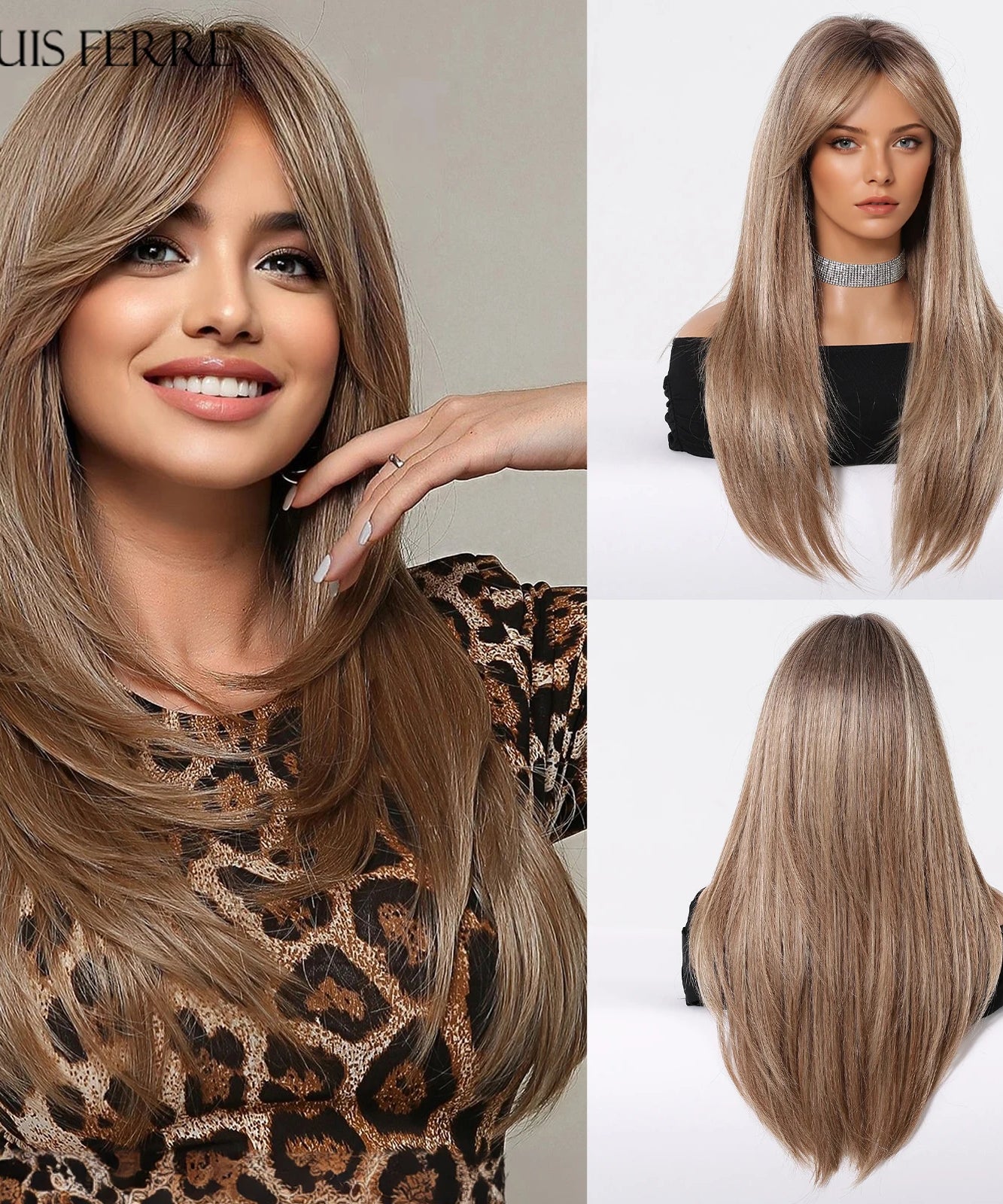 Natural Layered Hair Wigs For Women Daily Party