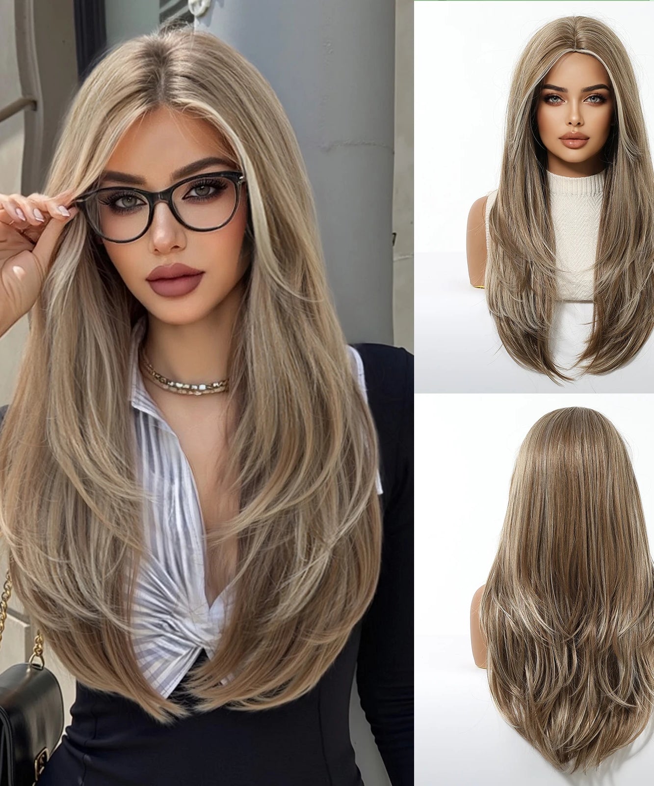 EASIHAIR Long Blonde Synthetic Wigs