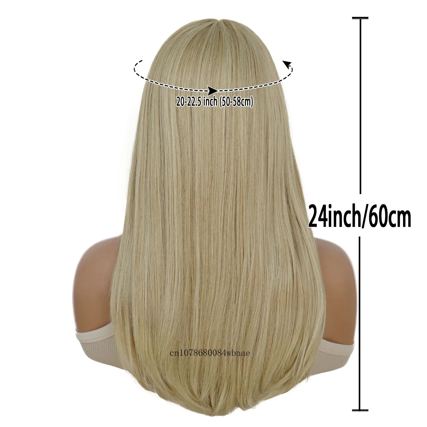 Long Blonde Wigs for Women Synthetic Hair Silky