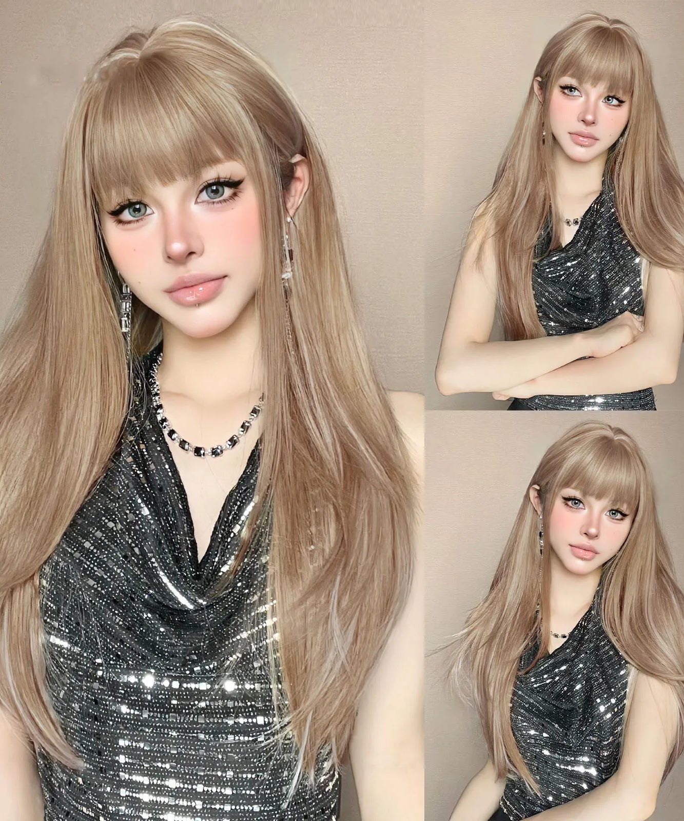 EASIHAIR Long Blonde Synthetic Wigs