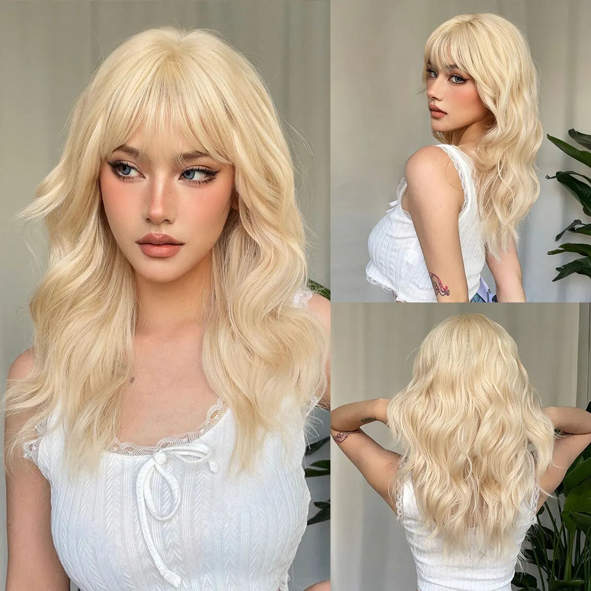 Short Wavy Bob Wigs for Women Dark Brown