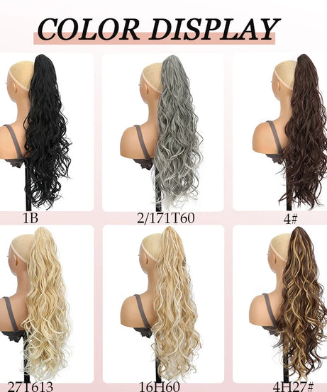 Synthetic Ponytail Wig for Women Long Curly