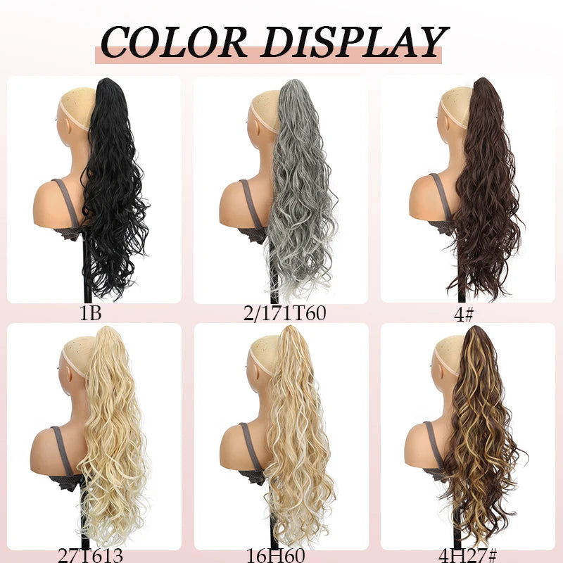 Synthetic Ponytail Wig for Women Long Curly