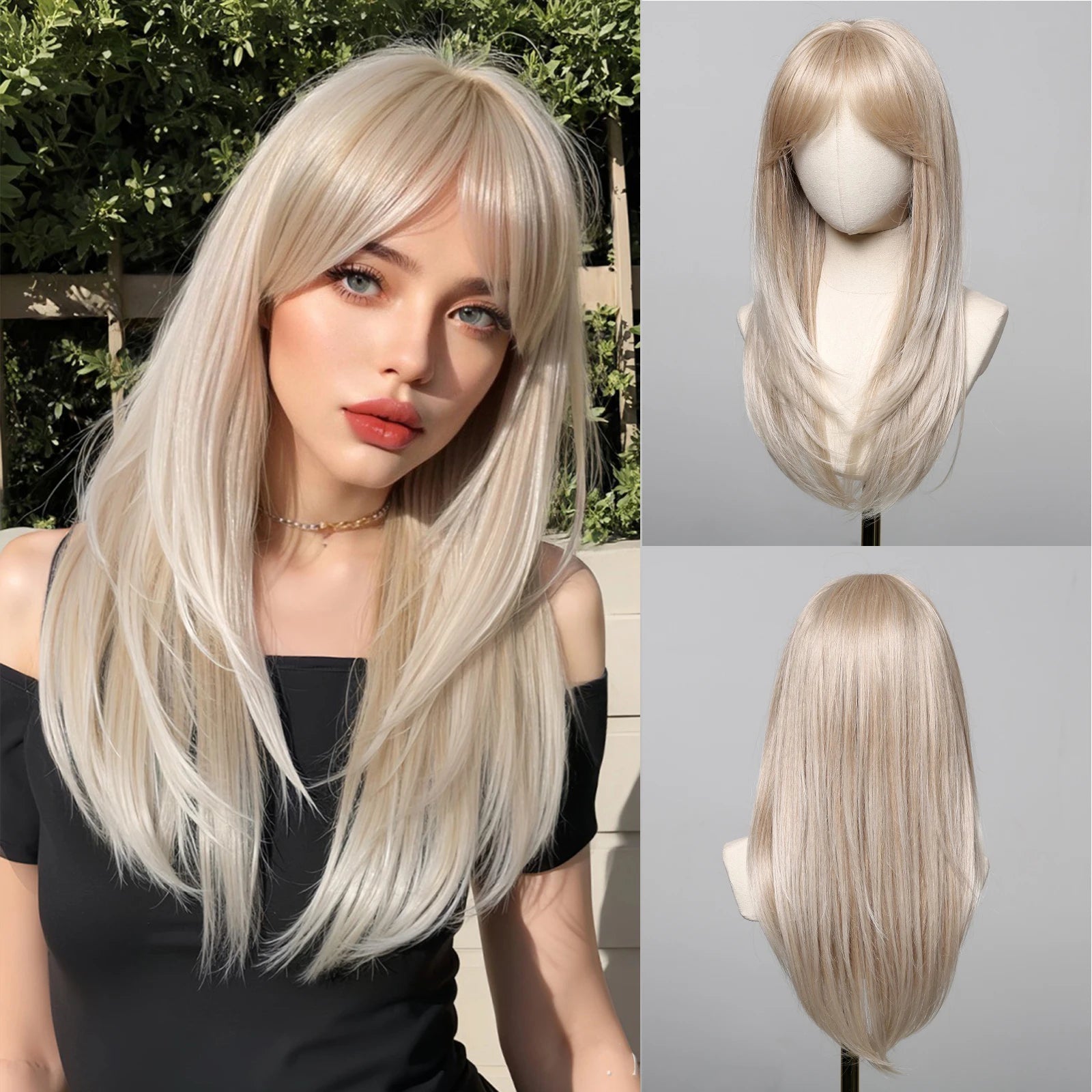 EASIHAIR Long Blonde Synthetic Wigs