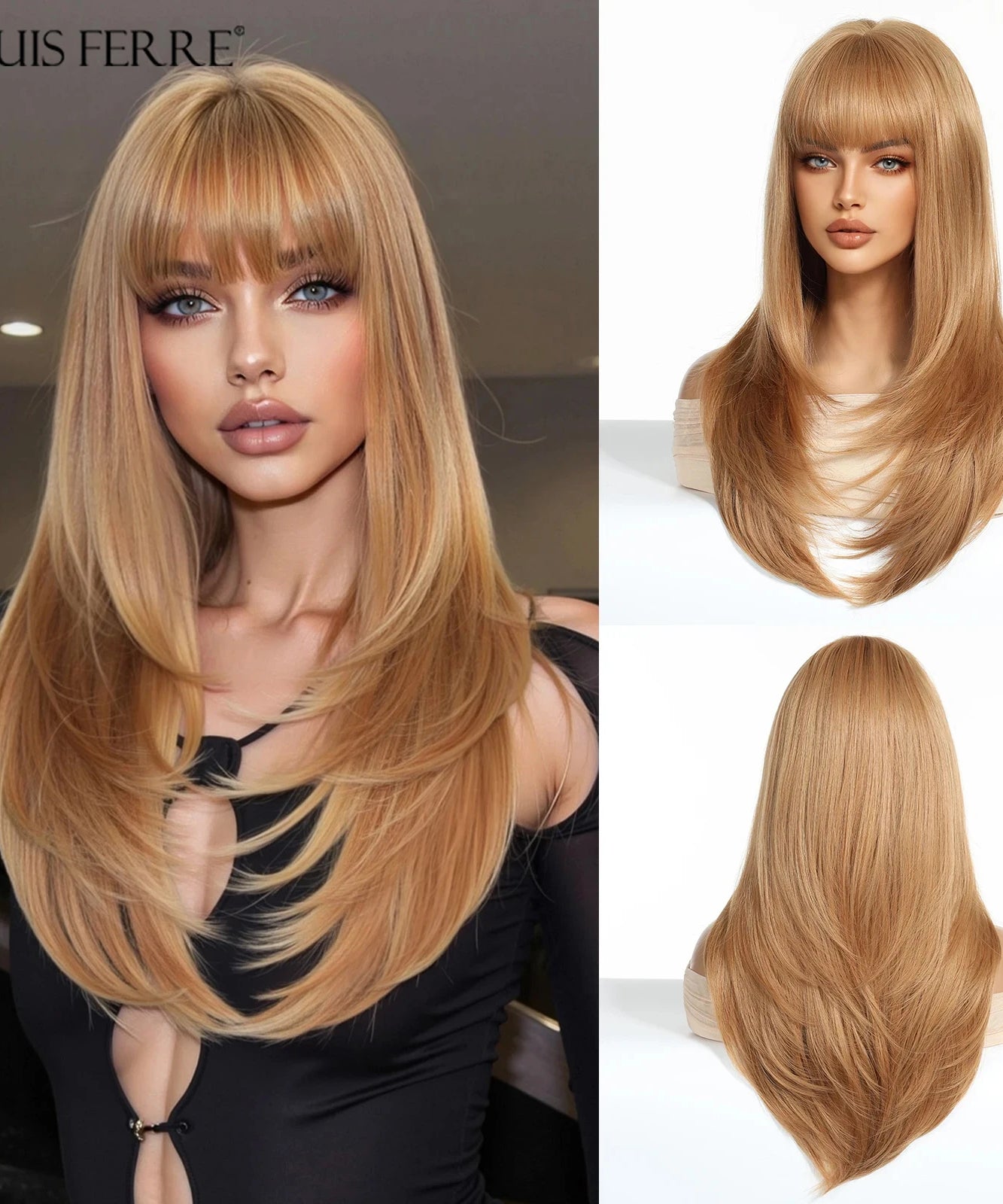 Natural Layered Hair Wigs For Women Daily Party