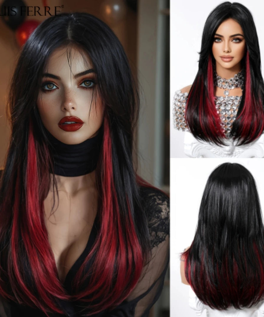 Natural Layered Hair Wigs For Women Daily Party