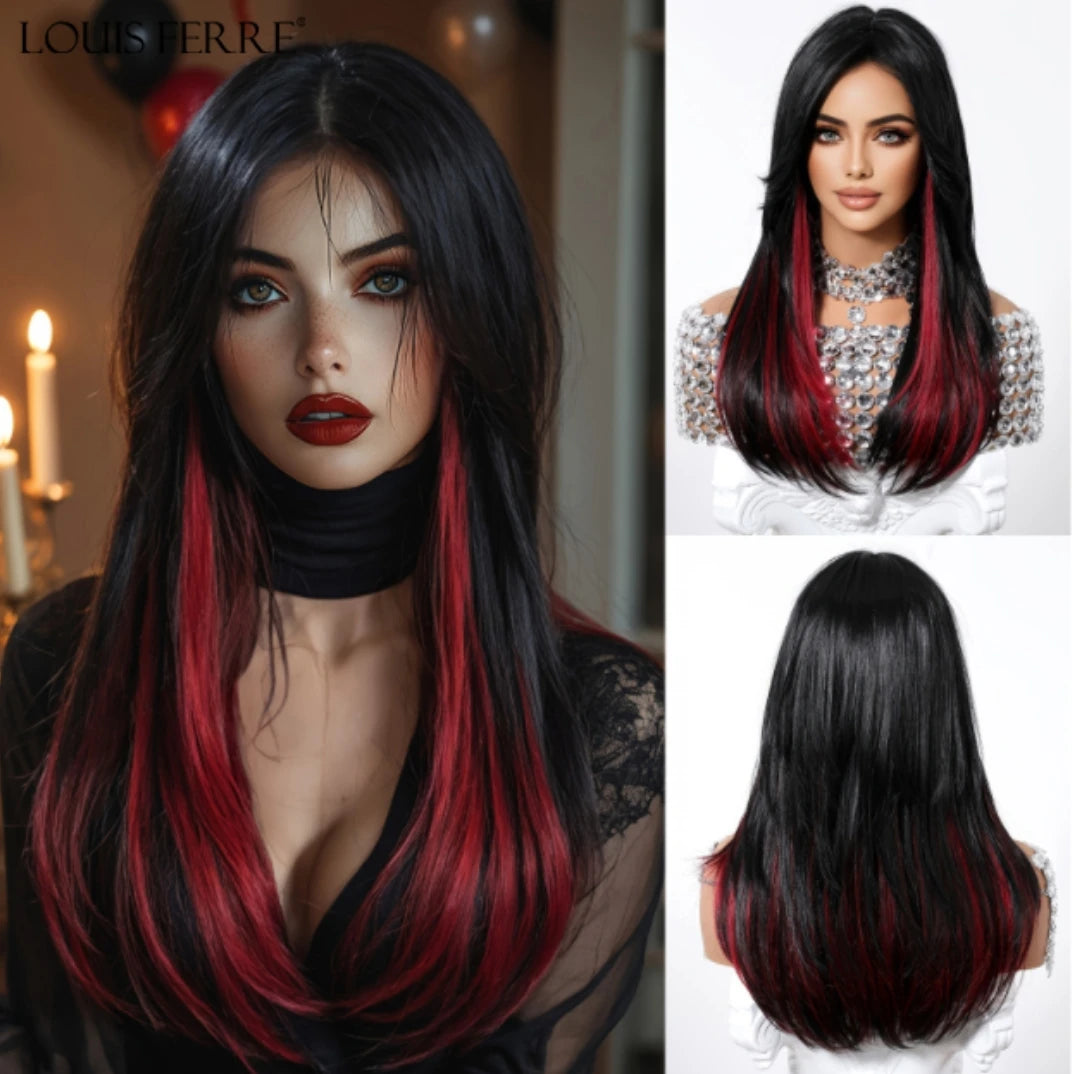 Natural Layered Hair Wigs For Women Daily Party