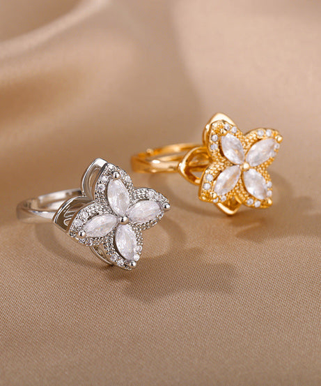 Rotatable Flower Rings