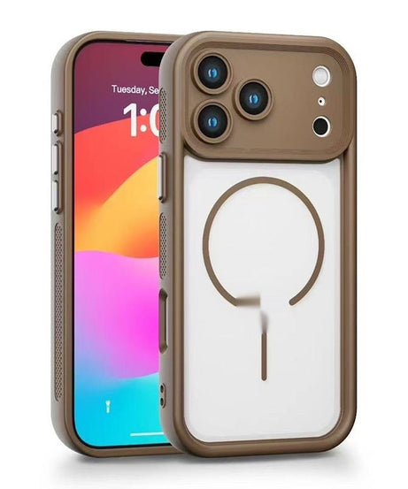 Suitable For 17 Phone Case Frosted Magnetic Skin-absorbing Soft Cover