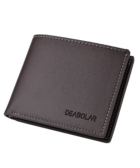 Leisure Two Fold Short Horizontal Men's Wallet