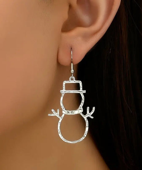 Snowman Earrings