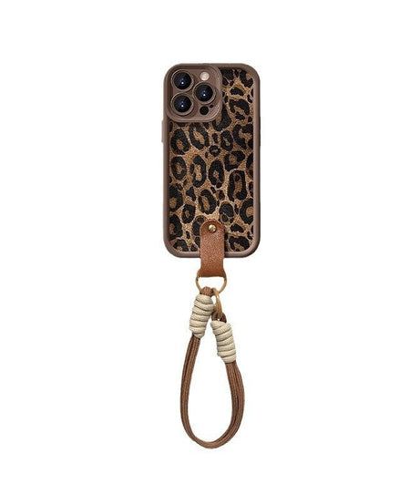 Leopard Print Lanyard For 16 Phone Case