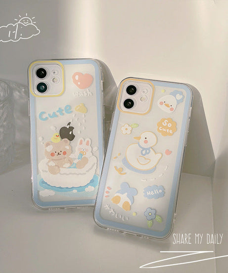 Fresh And Cute 17-Inch Compatible 16-Inch All-Covering Silicone Phone Case